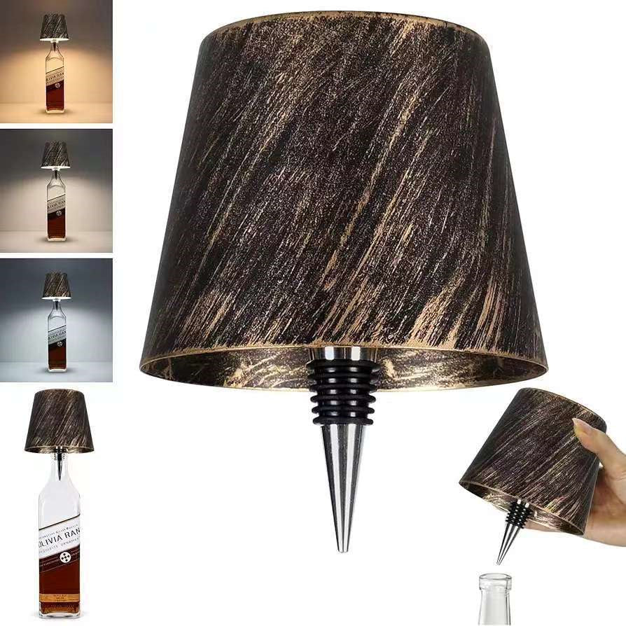 Innovative LED Wine Bottle Light with Adjustable Brightness and USB Charging