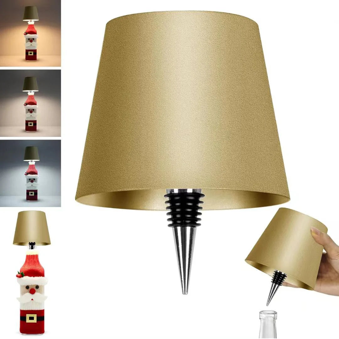 Innovative LED Wine Bottle Light with Adjustable Brightness and USB Charging