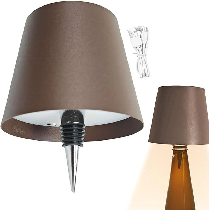 Innovative LED Wine Bottle Light with Adjustable Brightness and USB Charging