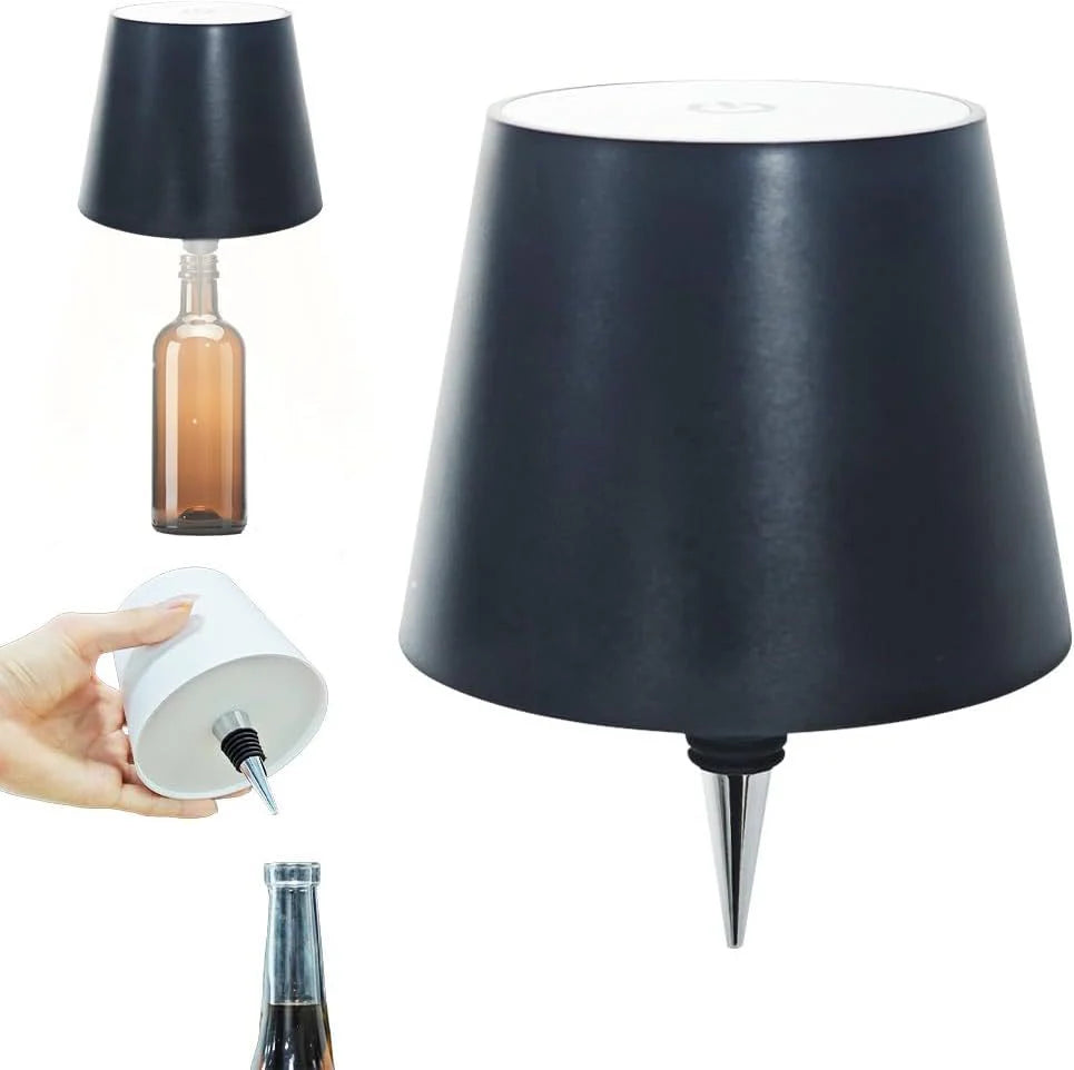 Innovative LED Wine Bottle Light with Adjustable Brightness and USB Charging