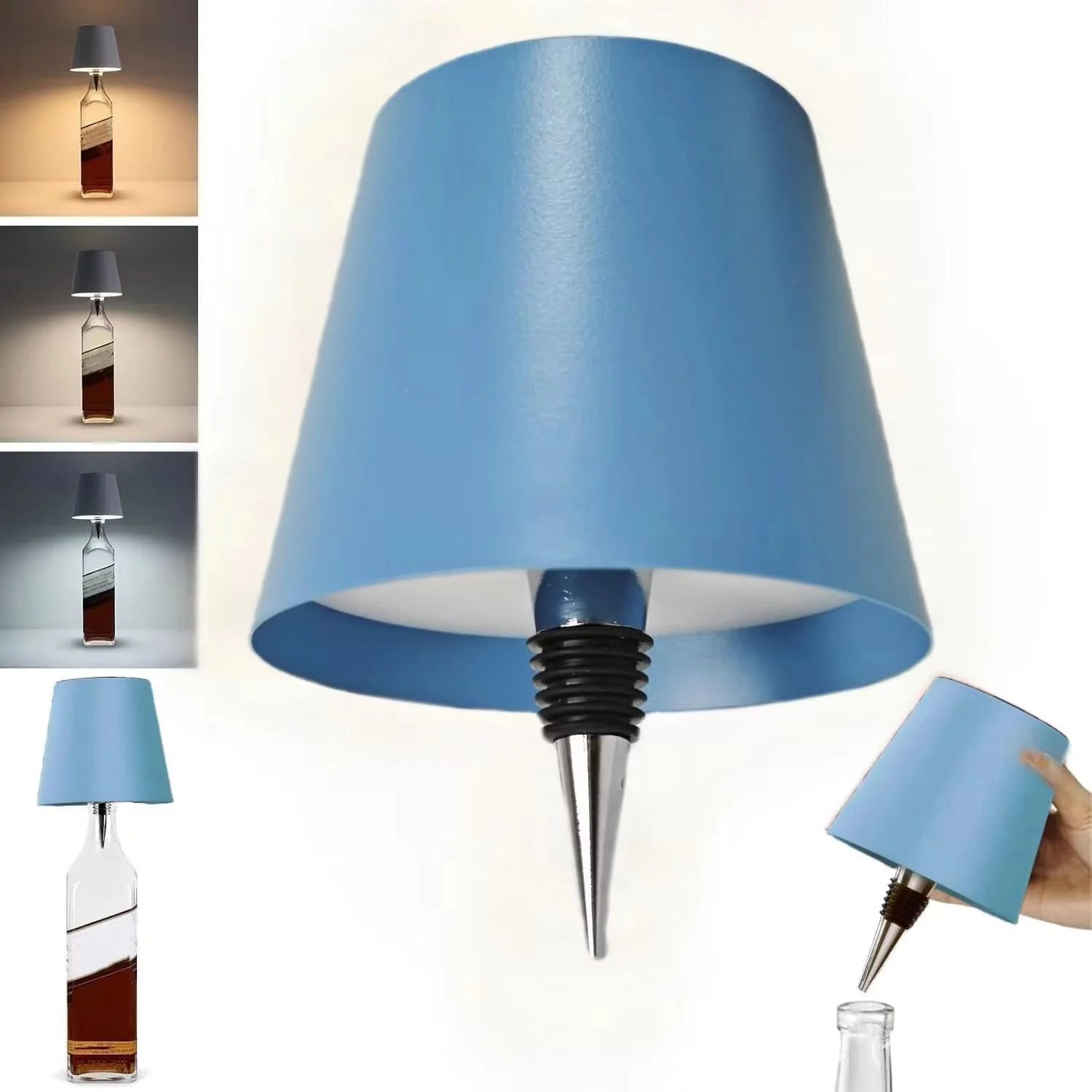 Innovative LED Wine Bottle Light with Adjustable Brightness and USB Charging