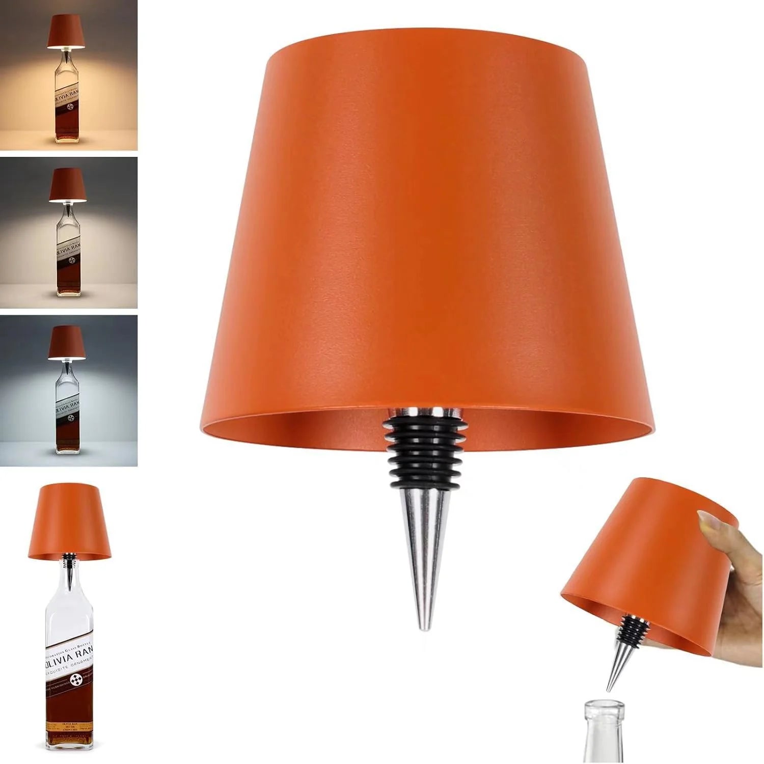 Innovative LED Wine Bottle Light with Adjustable Brightness and USB Charging